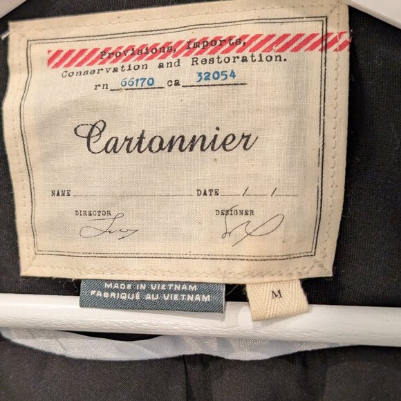 Anthropologie Cartonnier Blazer Black Flare Sleeve Business Casual - Size M - Picture 5 of 7